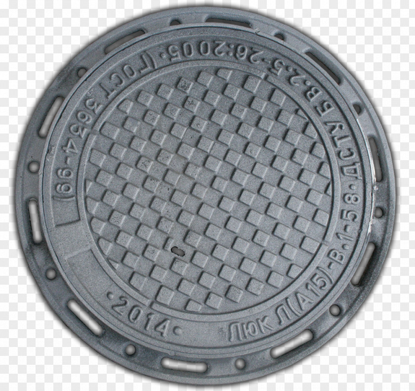 Manhole Cover Sewerage Separative Sewer Cast Iron PNG