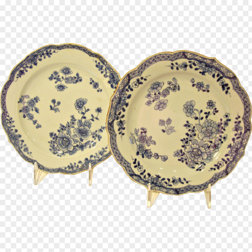 Plate Porcelain Chinese Ceramics Blue And White Pottery Tableware PNG