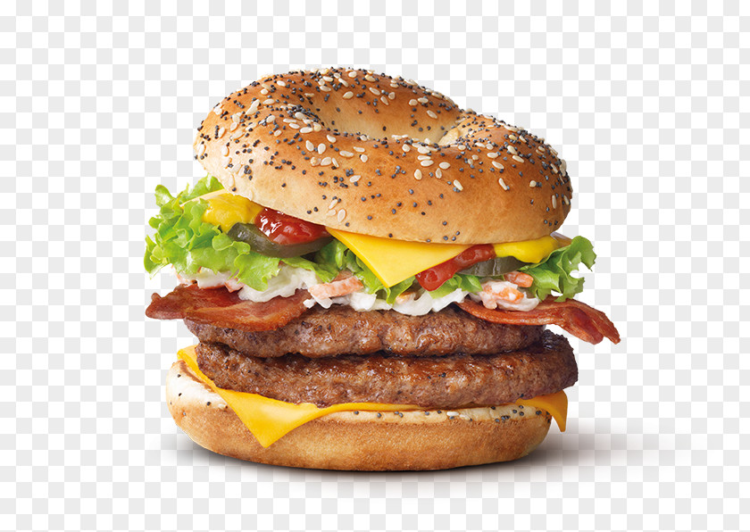 Supreme Bagel Hamburger Fast Food McDonald's Quarter Pounder PNG