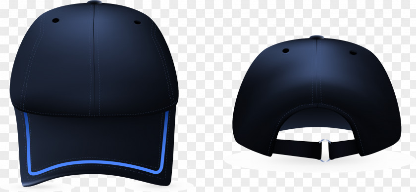 Vector Hand-painted Blue Hat Helmet Brand Cap PNG