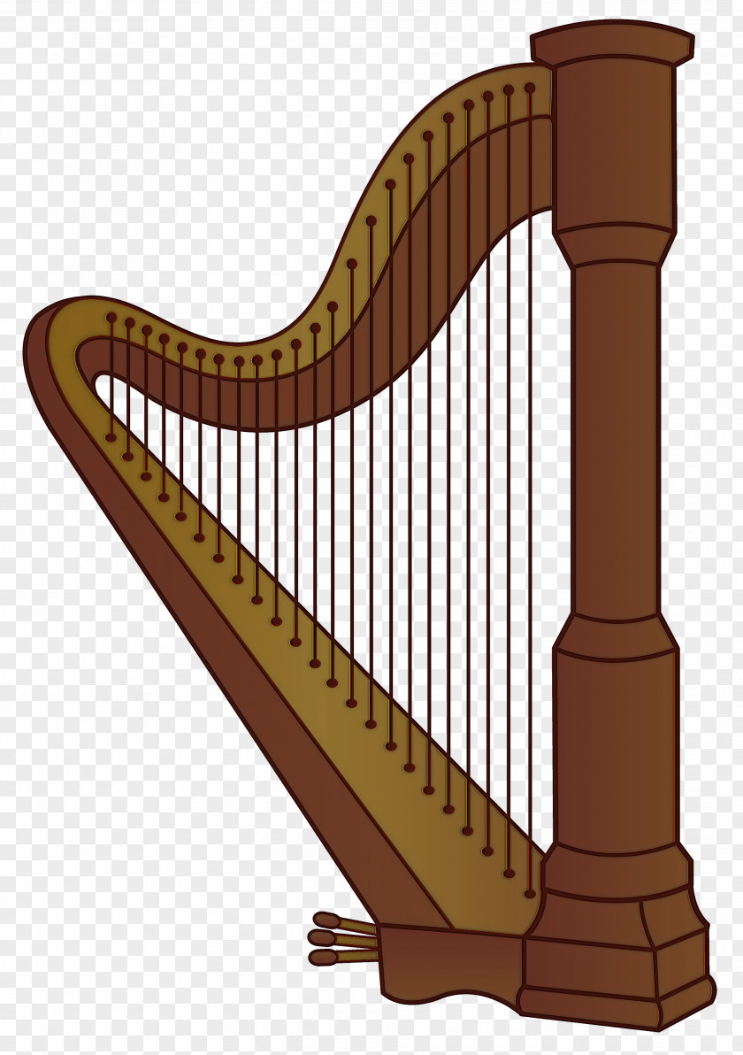 Harp Konghou Clàrsach Musical Instrument Plucked String Instruments PNG