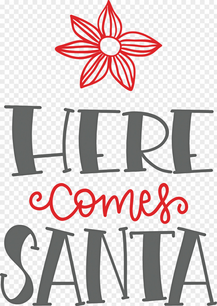 Here Comes Santa Christmas PNG