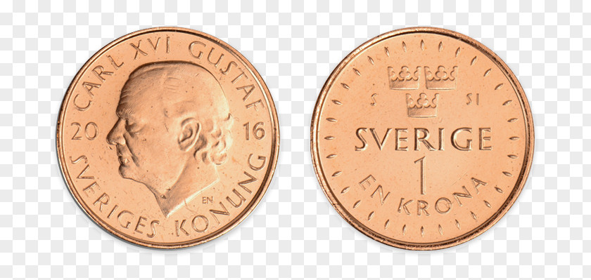 Swedish Currency Coins Coin Sweden Krona Enkronan Norwegian 1 Krone PNG
