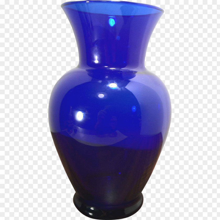 Vase Glass Cobalt Blue PNG