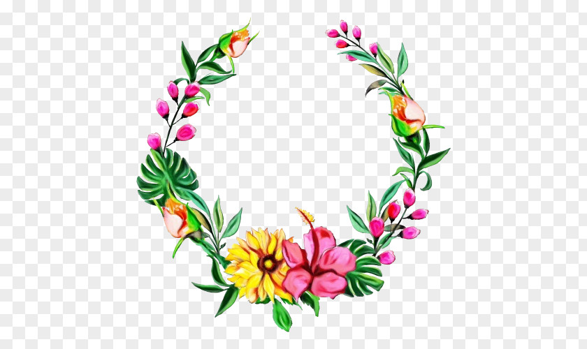 Wreath Wildflower Bouquet Of Flowers Drawing PNG