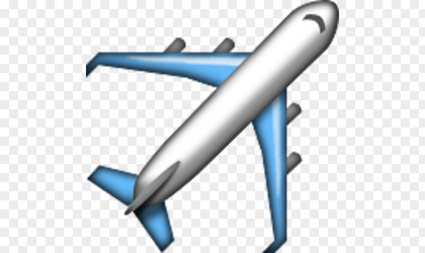 Airplane Apple Color Emoji PNG