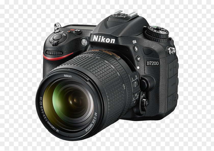 Camera Lens Digital SLR Nikon D7200 AF-S DX Nikkor 18-140mm F/3.5-5.6G ED VR PNG