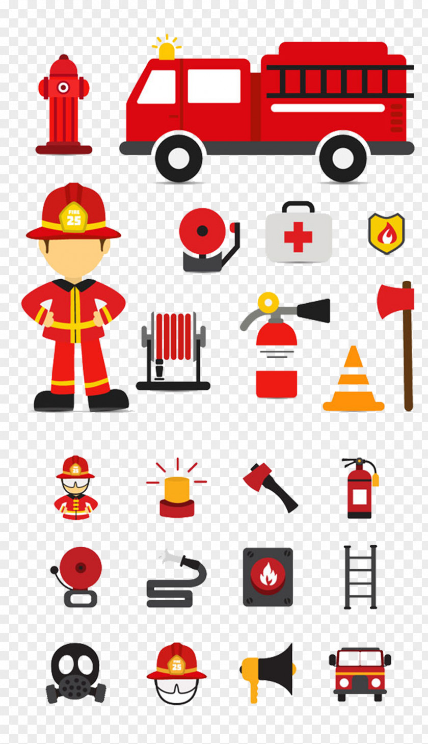 Fire Safety Firefighter Engine Clip Art PNG