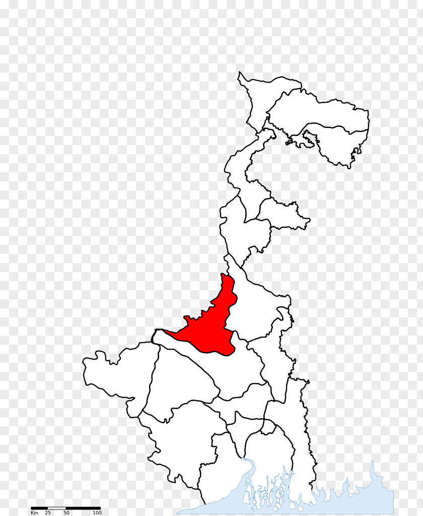 Map South 24 Parganas North District Nadia Malda Purba Medinipur PNG