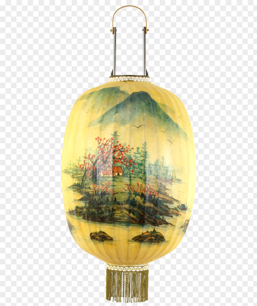 Watercolor Lanterns Dragon And Tiger Pagodas Painting Makeup Brush Lantern PNG