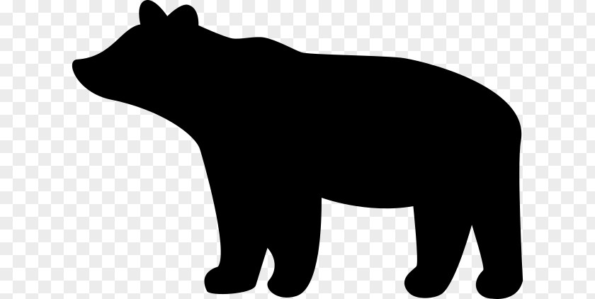 Baby Bear Silhouette American Black Giant Panda Clip Art PNG
