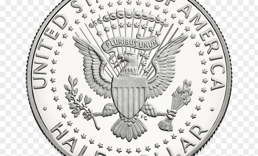 Coin Kennedy Half Dollar United States Mint PNG
