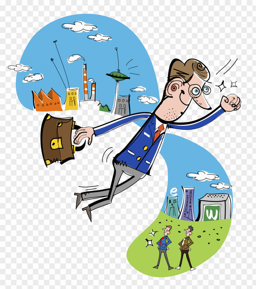 Travelling Man Architecture Travel Illustration PNG