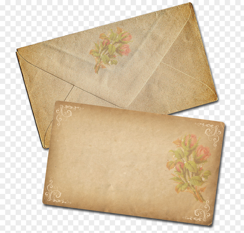 Vintage Maps Envelope Letterhead Placard Clip Art PNG