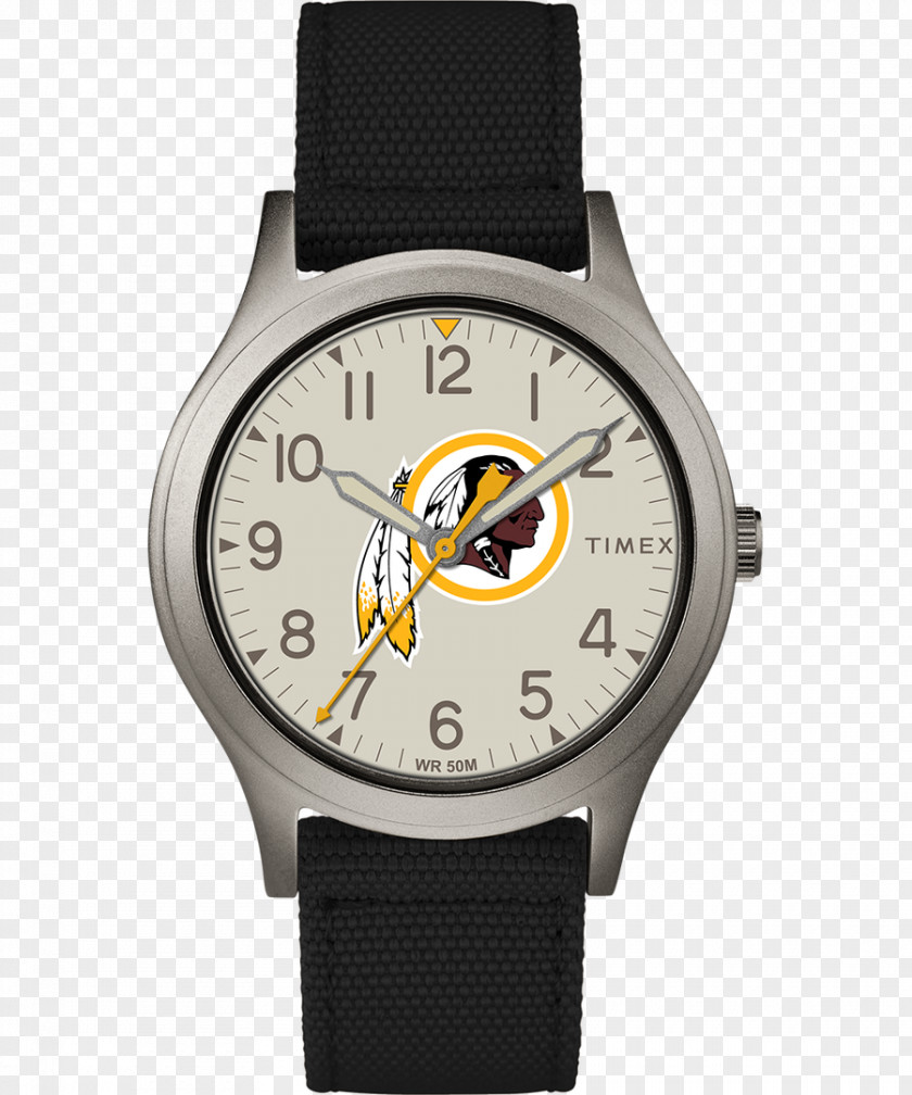 Washington Redskins Watch Denver Broncos Strap Timex Group USA, Inc. Quartz Clock PNG