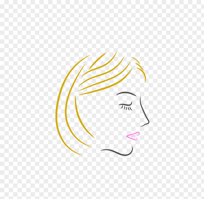 Woman Face Drawing Graphic Design Line Art PNG