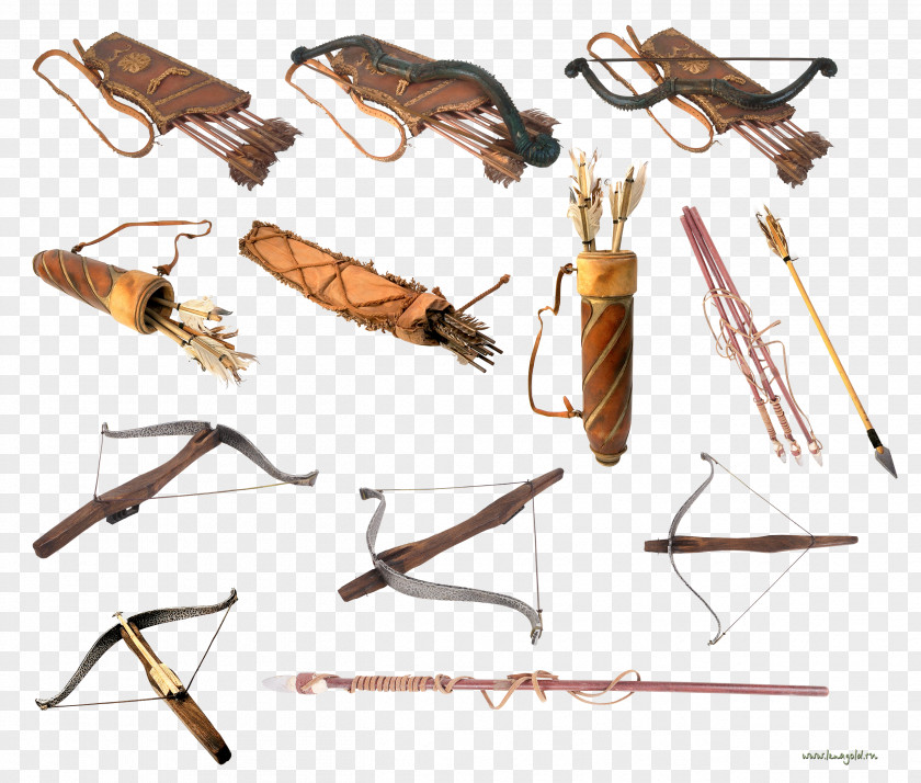 Bow Ranged Weapon Crossbow Arrow PNG