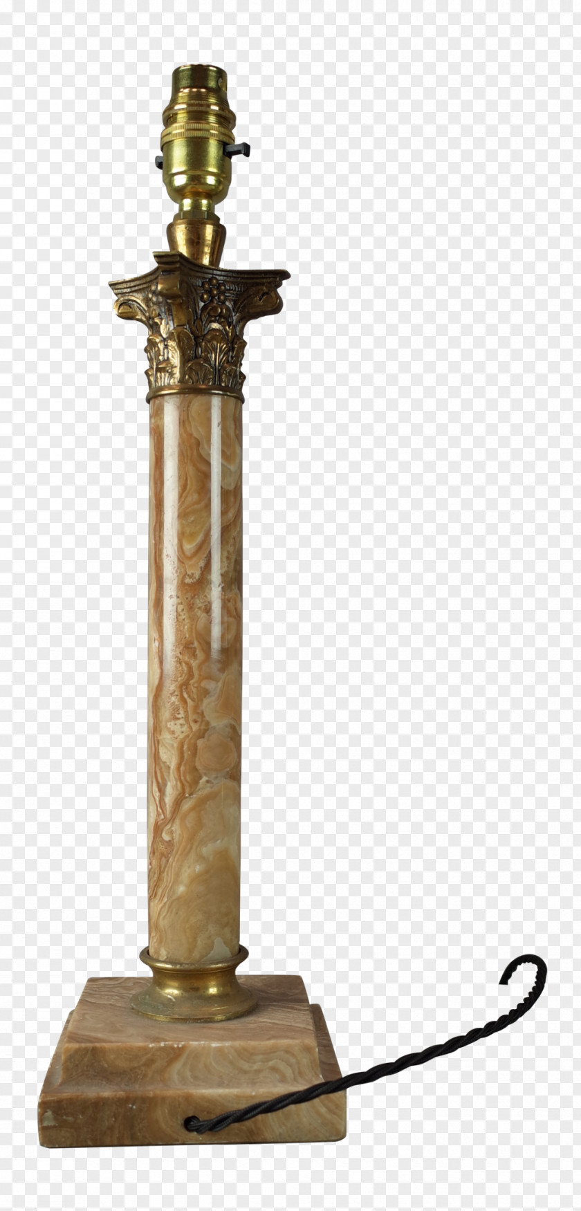 Column Bronze Sculpture Light Fixture 01504 PNG