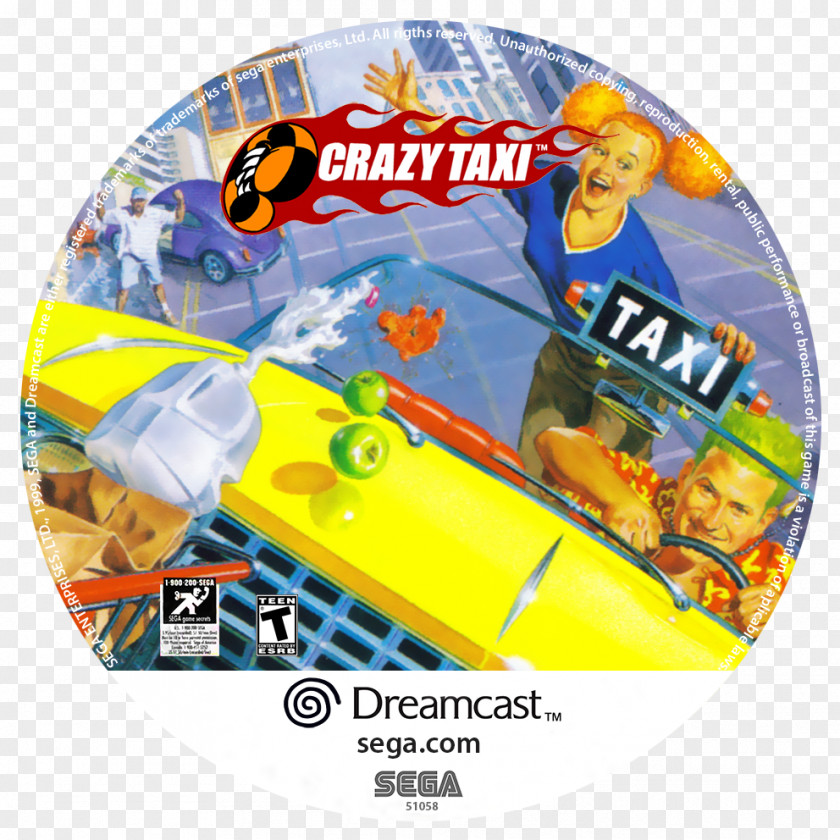 Crazy Taxi 2 3: High Roller Taxi: Fare Wars Video Games PNG
