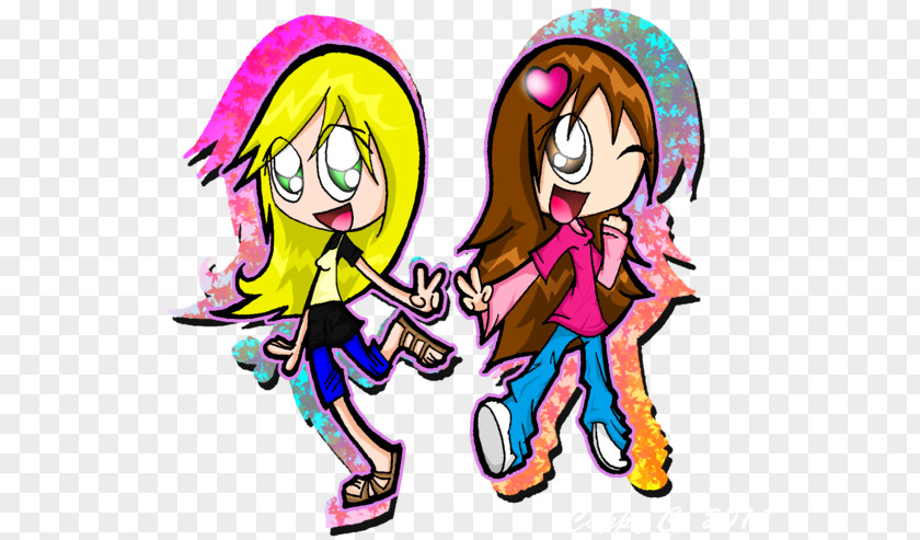 Friends Forever Clip Art Illustration Drawing Painting PNG