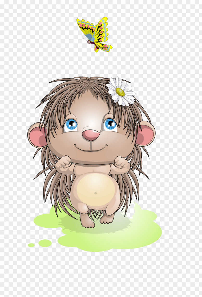 Hedgehog And Butterfly Odnoklassniki Mood LiveInternet Website Joy PNG