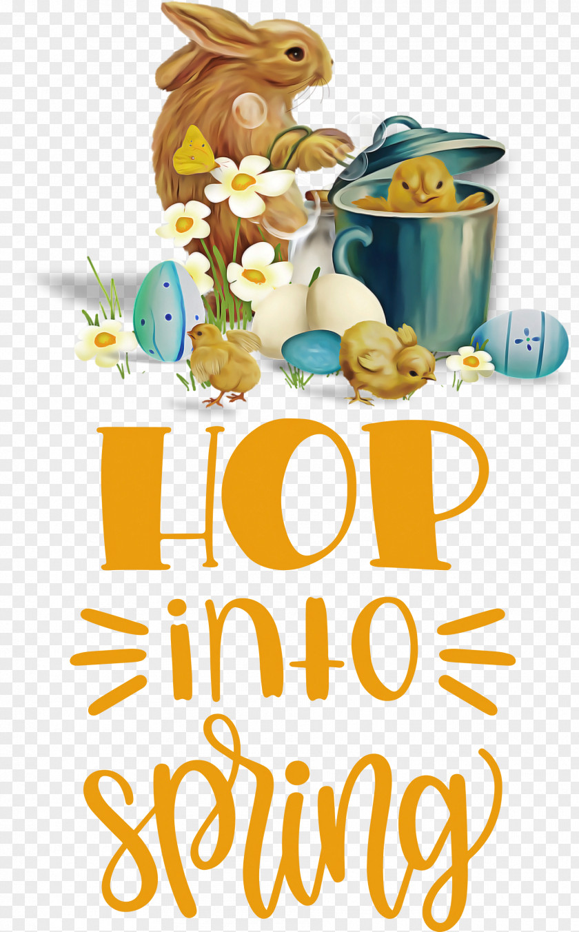Hop Into Spring Happy Easter Day PNG