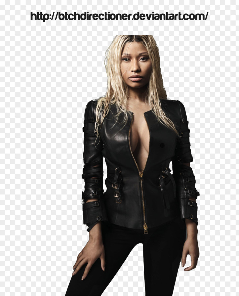 Model Nicki Minaj Leather Jacket Clothing Fashion PNG