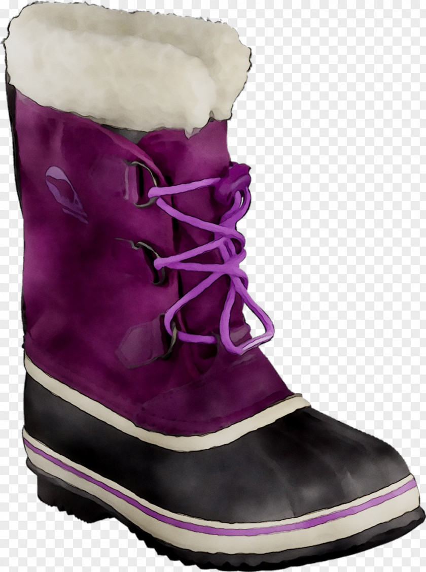 Snow Boot Shoe Purple PNG