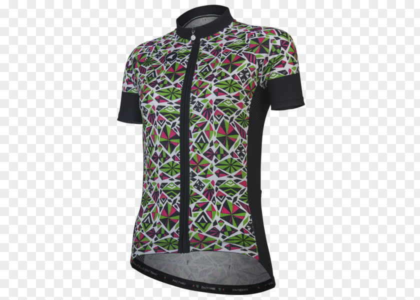 Geometric Series Cycling Jersey T-shirt Sleeve PNG