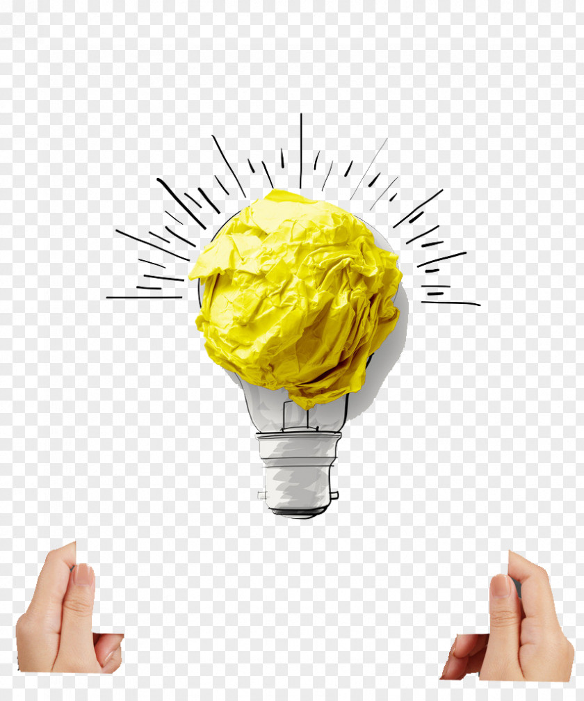 Light Bulb Paper Incandescent Creativity Lamp PNG