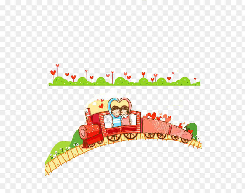 Train Background Cartoon Illustrator PNG