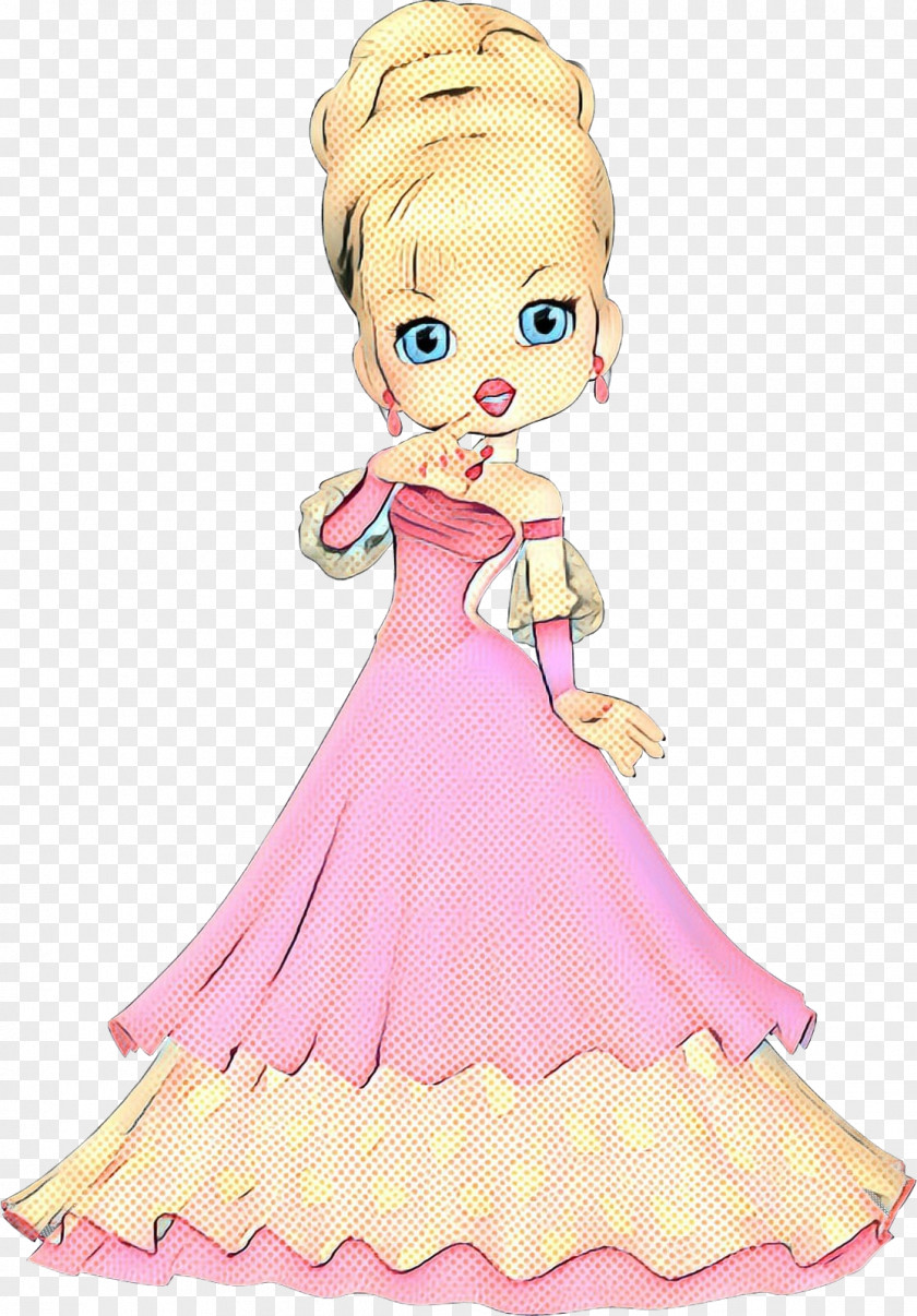 Gown Pink M Toddler Character Cartoon PNG
