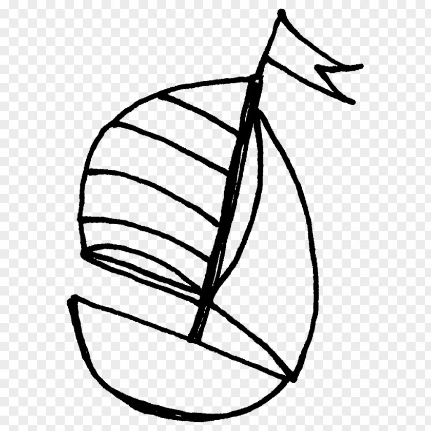 Leaf Plant Stem Sailing Ship Line Art Flower PNG