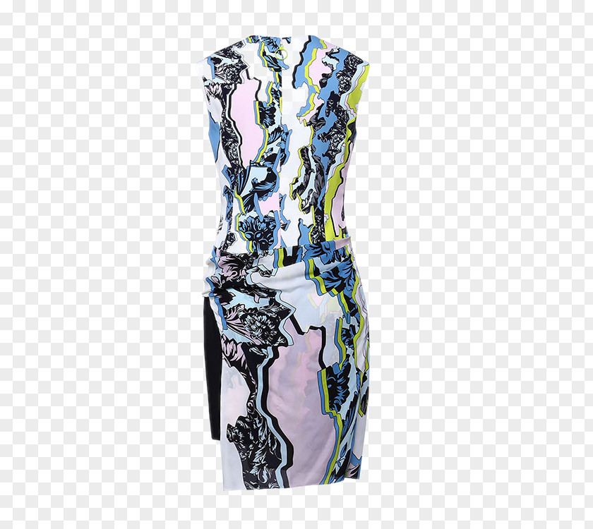 Ms. Printing Fiber Dress Viscose PNG