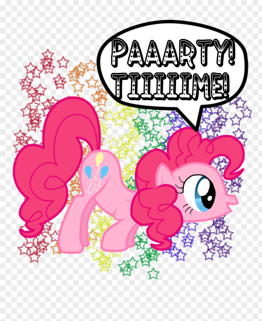 Party Time Mammal Pink M Character Clip Art PNG