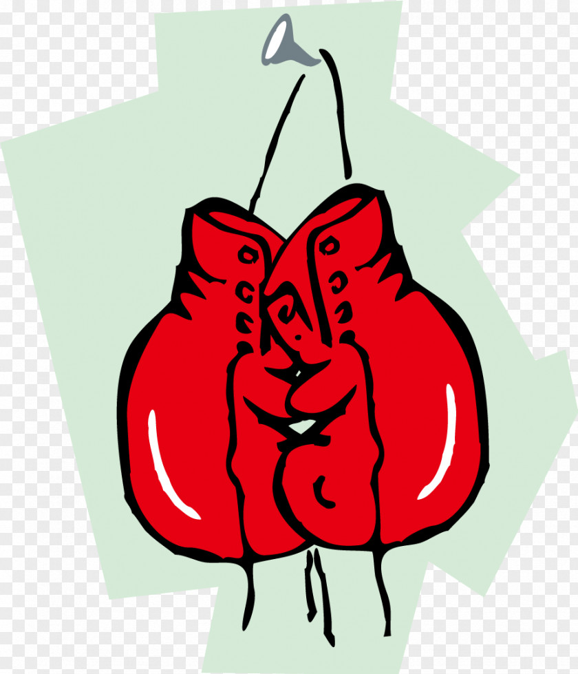 Cartoon Red Boxing Gloves Vector Glove Clip Art PNG