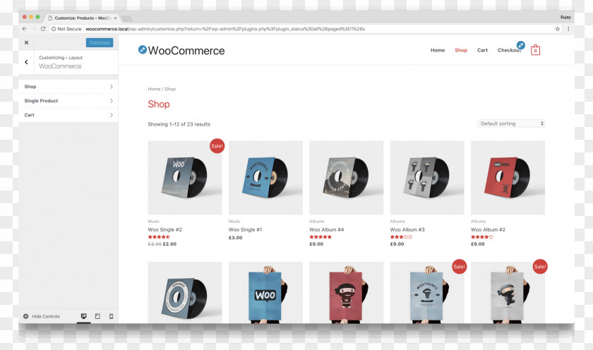Design Page Layout WooCommerce Plug-in PNG