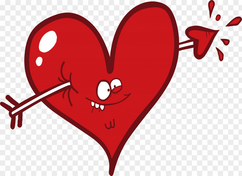 Red Earth Falling In Love Arrow Clip Art PNG