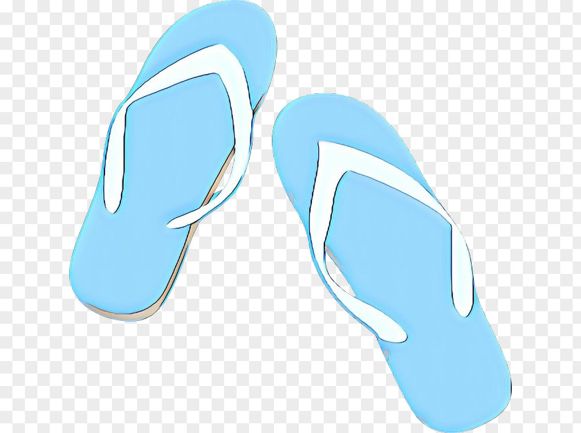 Sandal Electric Blue Flipflops Footwear PNG