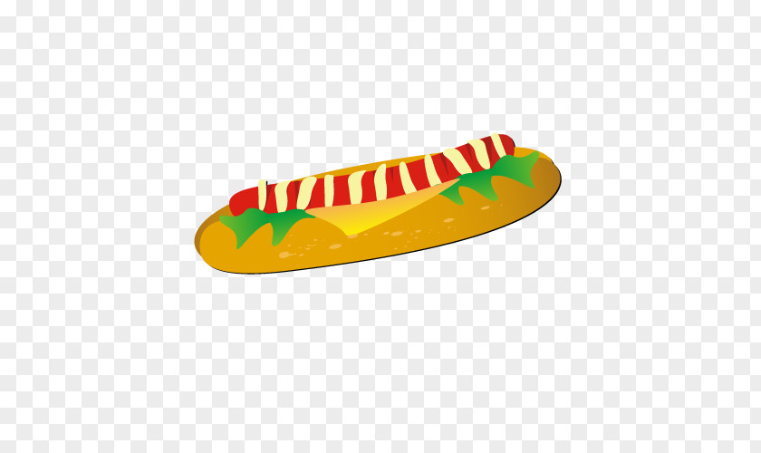 Vector Hot Dog Line Illustration PNG