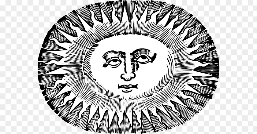 Half Moon Sun Face Vector Graphics Clip Art Image Openclipart Free Content PNG