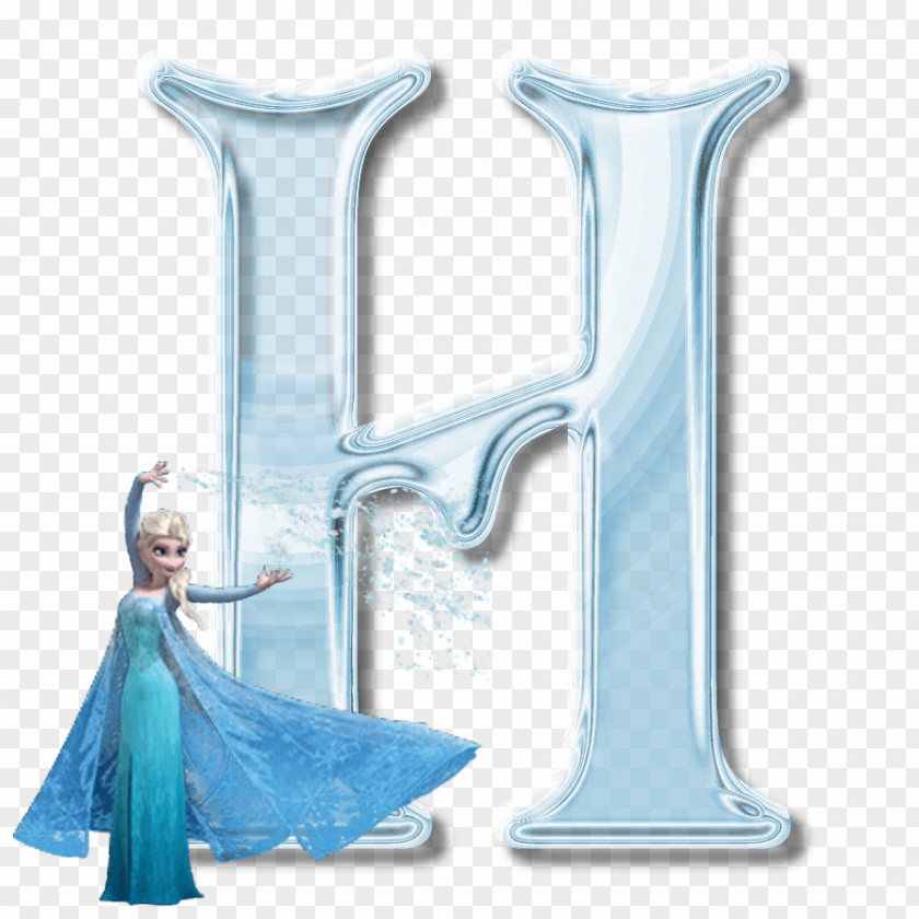 Iced Blended Alphabet Letter Frozen Film Series Love PNG