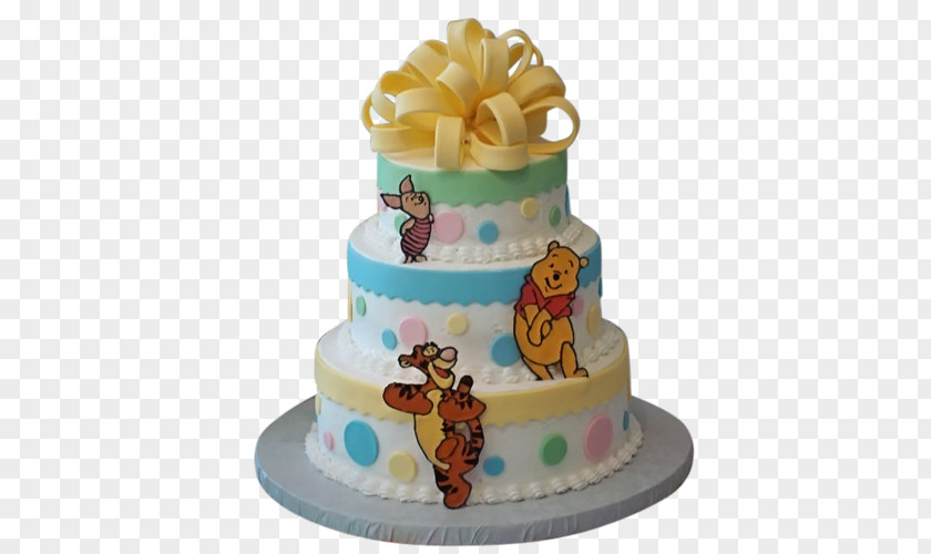 Cake Delivery Winnie-the-Pooh Baby Shower Diaper Infant Party PNG
