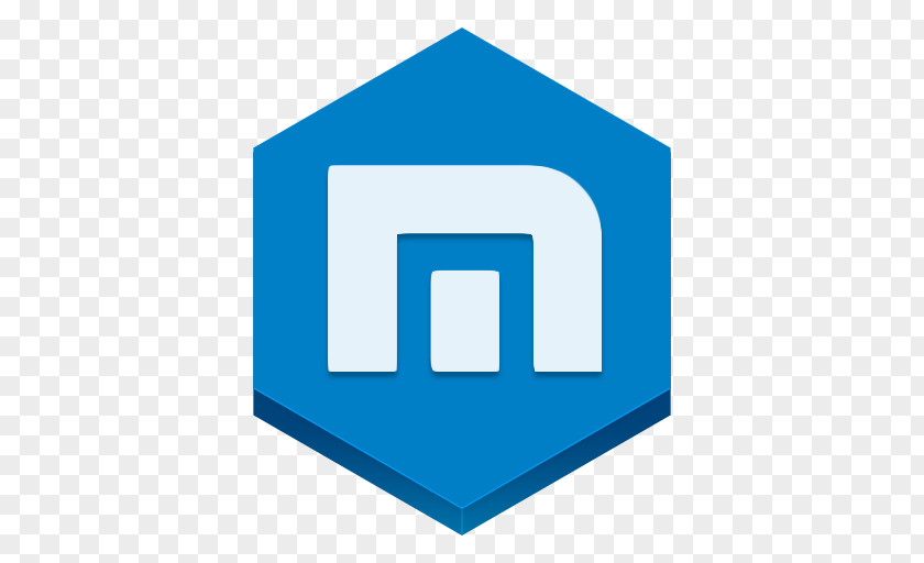 Maxthon Blue Square Angle Organization PNG