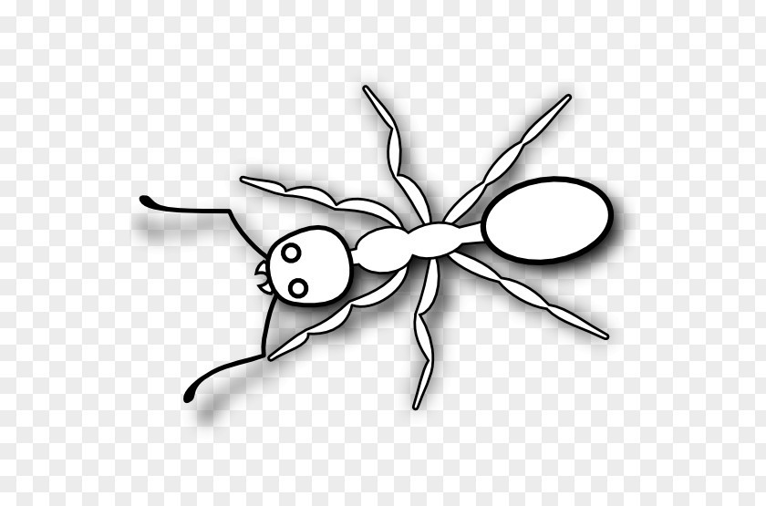 Peach Black Garden Ant And White Clip Art PNG