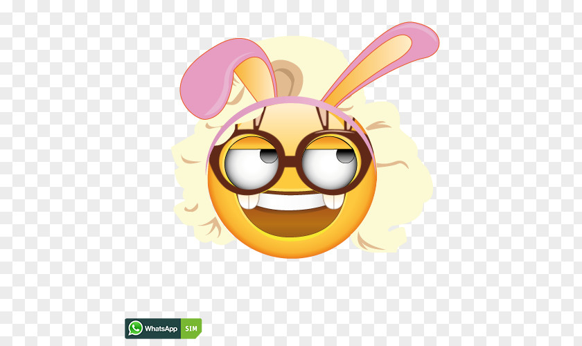 Smiley Easter Bunny Emoticon Emoji Desktop Wallpaper PNG