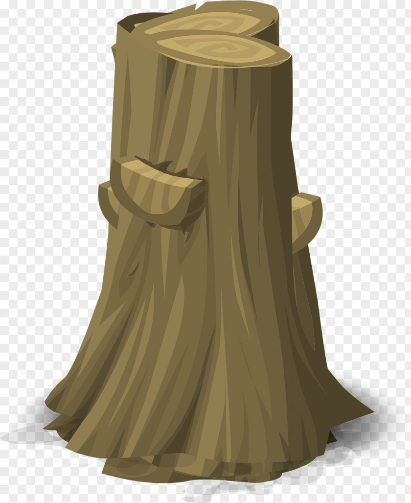 Costume Beige Tree Stump PNG