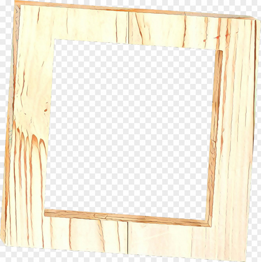 Interior Design Mirror Wood Frame PNG