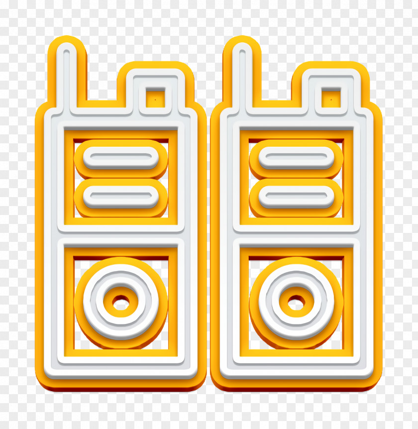 Summer Camp Icon Walkie Talkie Frequency PNG