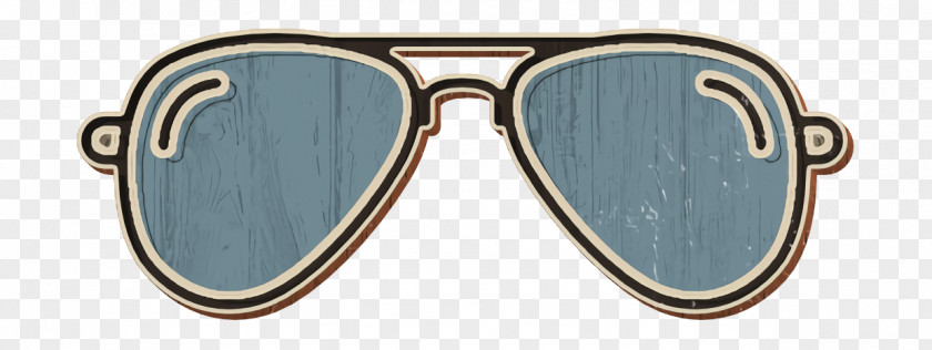 Sunglasses Icon Linear Color Fashion Set PNG